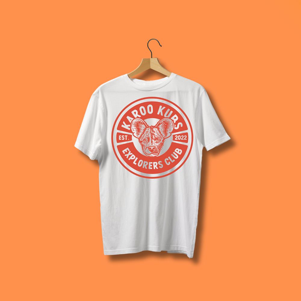 Karoo Kubs Wild Dog Tees/White 3-4yrs to 13-14