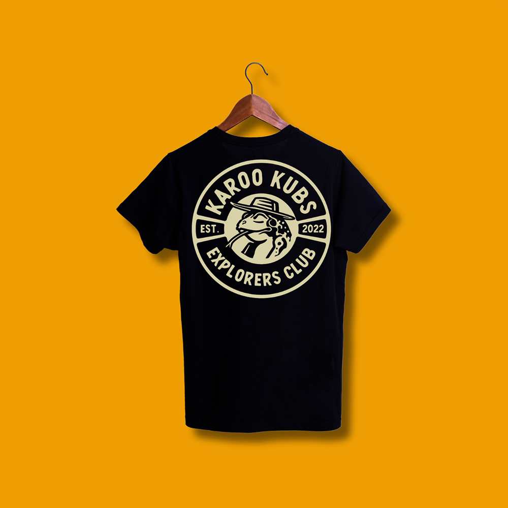 Karoo Kubs Leopard Toad Tees Black 3-4yrs to 13-14