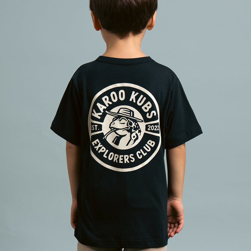 Karoo Kubs Leopard Toad Tees Black 3-4yrs to 13-14