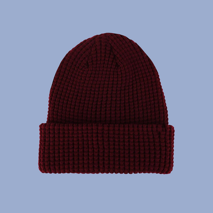 Waffle Cuff Beanie Ladies