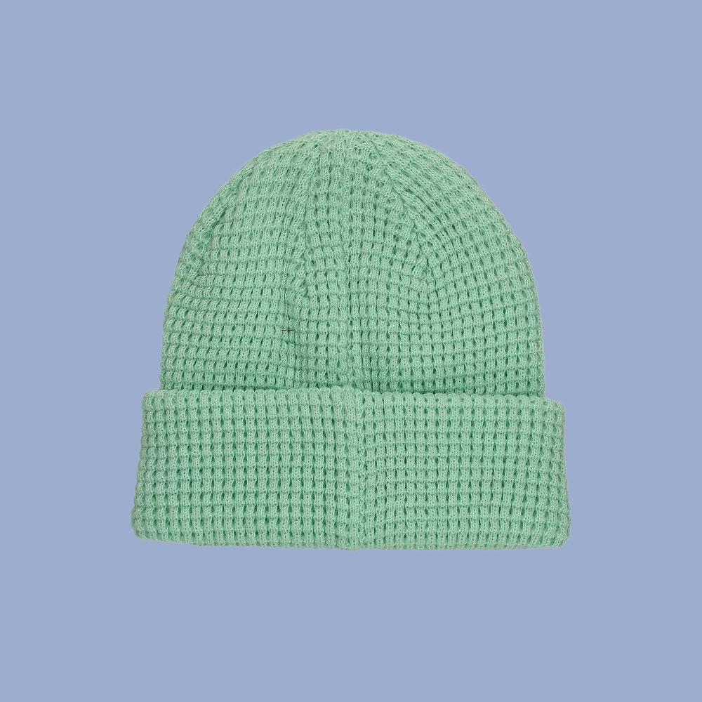 Waffle Cuff Beanie Ladies