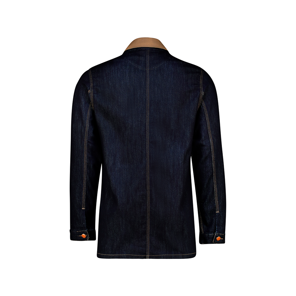Uncle Jim Work Jacket with Brown Contrast Collar