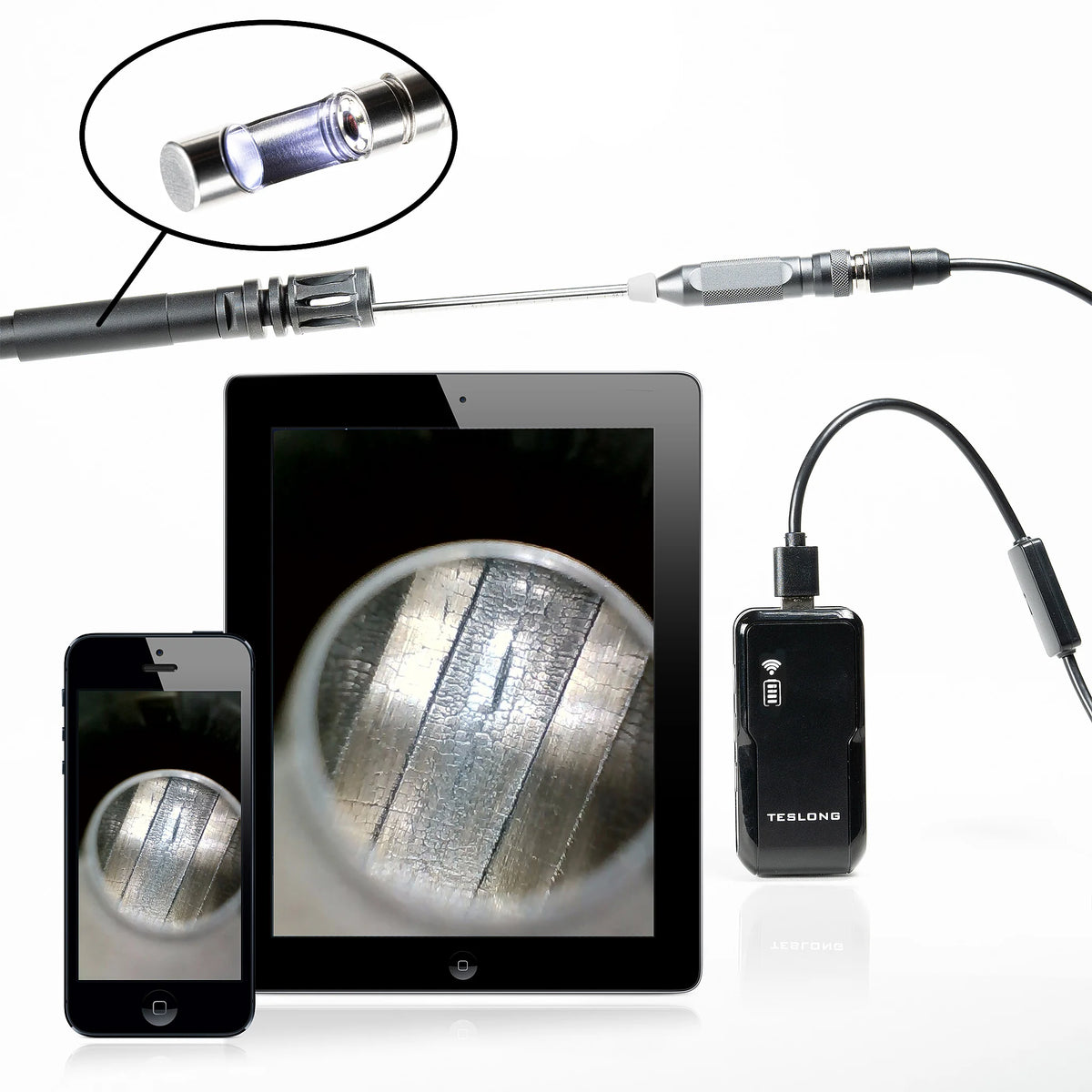 TESLONG RIFLE BORESCOPE 45" WIFI S/RIGID (TSNTG150W)