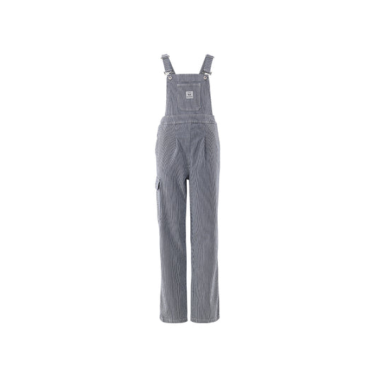 Ladies Butcher Stripe Dungaree