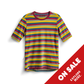 S/F Cotton Striped T-shirt W