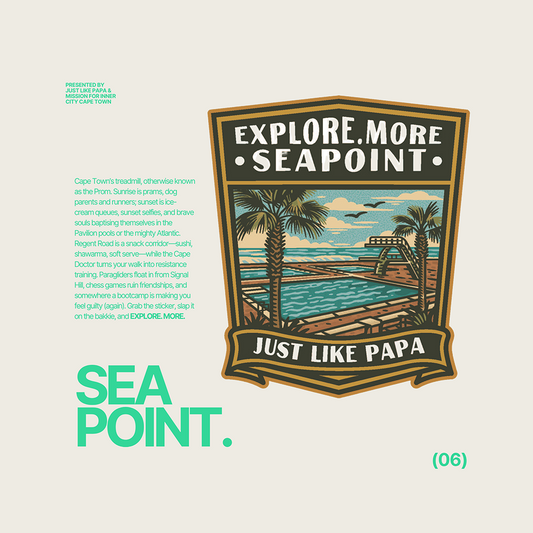 Just Like Papa  Destination Sticker - Seapoint