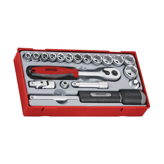 Socket Set 3/8'' Drive 19 PiecesTT Tray